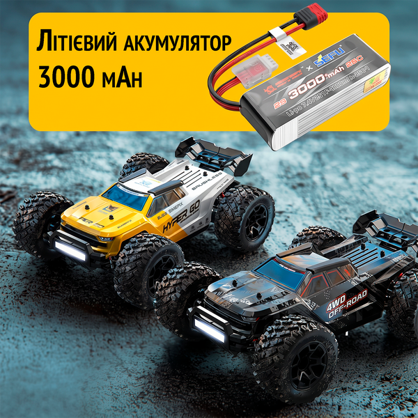 Радіокерований позашляховик Hyper Go - Brushless, 1:14, 4WD, до 80 км/год 1000253 фото