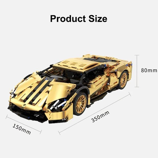 Машинка конструктор Lamborghini Gold 1309 деталей 1000170 фото