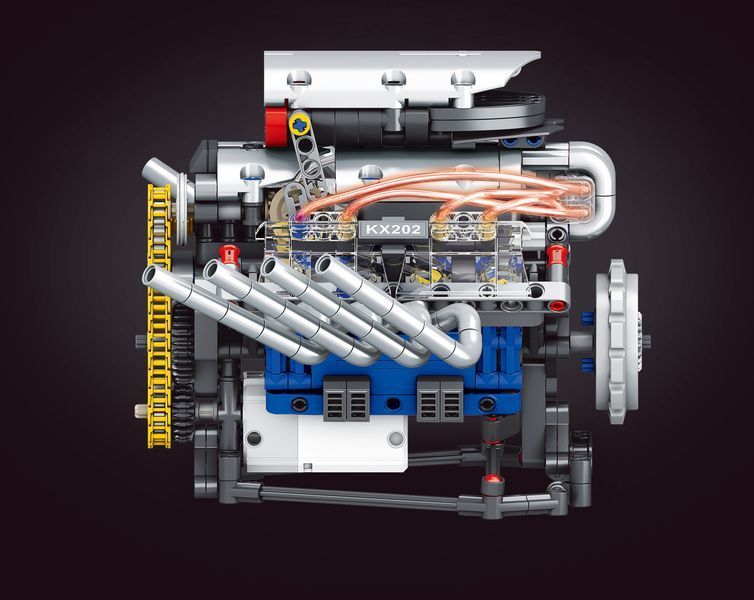 Конструктор Двигун V8 K96202 з Моторизацією, 665 дет.(динамічна версія) сумісний з лего 1000240 фото