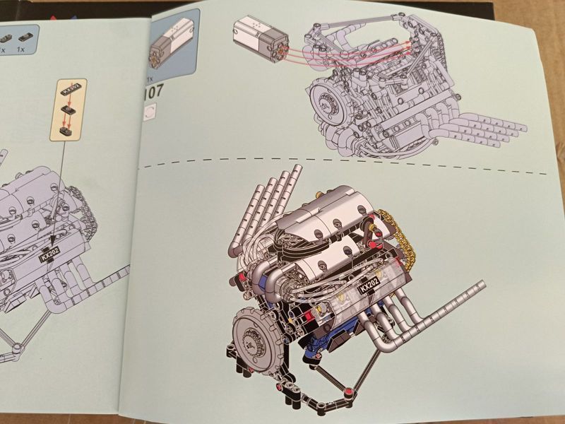 Конструктор Двигун V8 K96202 з Моторизацією, 665 дет.(динамічна версія) сумісний з лего 1000240 фото