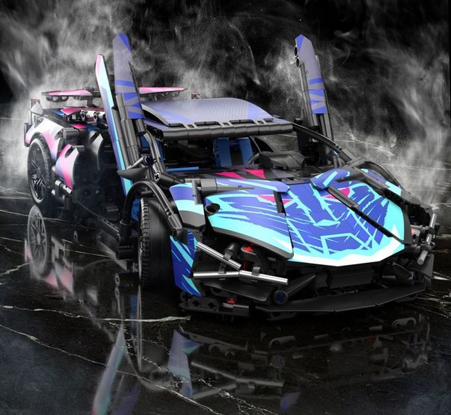 Конструктор Technic Lamborghini CyberPunk на радиоуправлении - 1203 деталей, масштаб 1:14 1000129-1 фото
