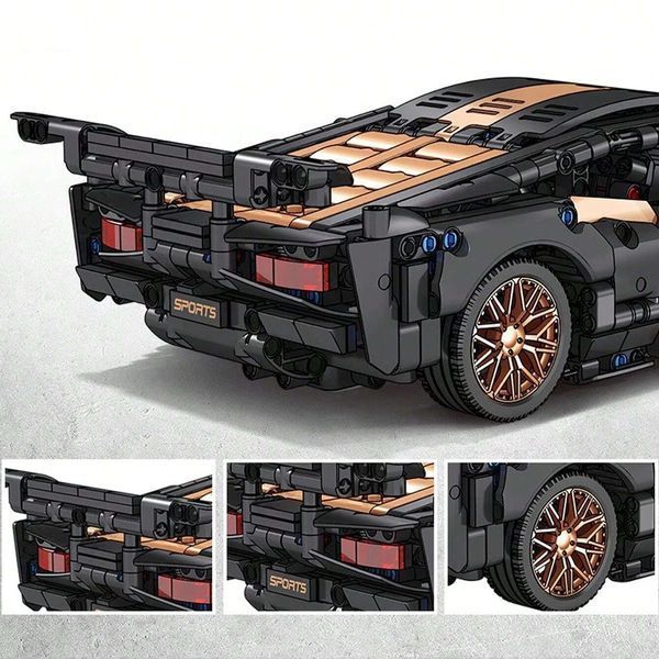 Машинка конструктор Lamborghini Black 1000157 фото