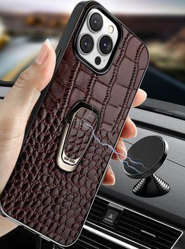 Чохол для мобільного телефону iPhone 12 / 12 pro магнітний Коричневий AS-100052 фото
