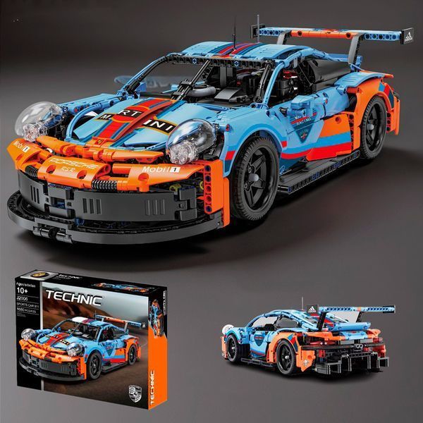 Конструктор машинка Porsche 911 Technic, 1680 деталей, совместим с LEGO 1000225 фото