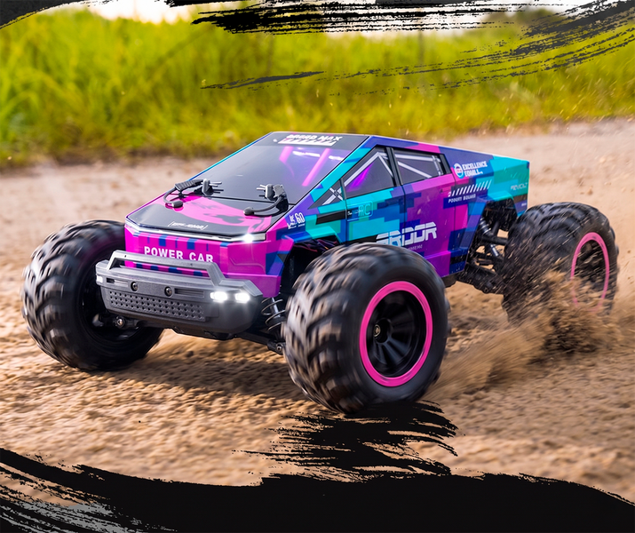 Внедорожник на радиоуправлении JJRC Cybertruck 4WD 40 км/ч Фиолетовый 1000250 фото