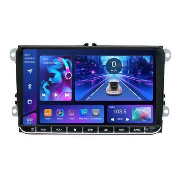 Автомагнітола штатна Android 2Din 9021А для Volkswagen, Skoda,Seat (9", 2/32GB, 4 ядра, CarPlay) 1000232 фото