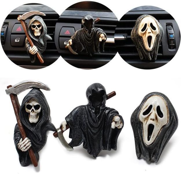 Автомобільний освіжувач повітря, готичний автомобільний інтер'єр Halloween 3 шт. 1000109 фото