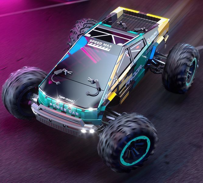 Позашляховик на радіокеруванні JJRC Cybertruck 4WD 40 км/г Зелений 1000250-1 фото