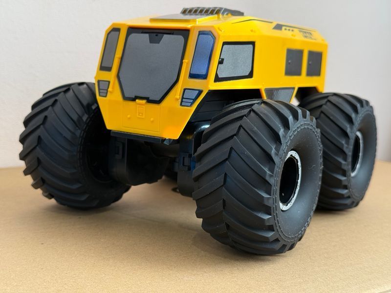 Машинка на пульте управления JJRC SHERP Q210 вездеход амфибия 4х4 желтый 1000237 фото